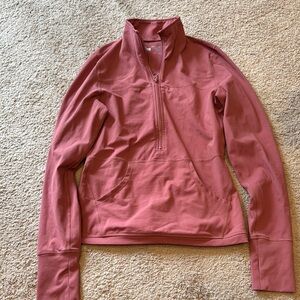 Pink Quarter-Zip Pullover